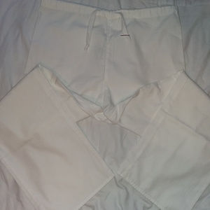 White Scrub Bottoms